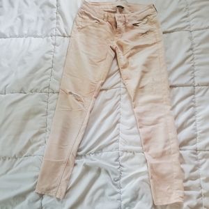 American Eagle Skinny Jeans- Light pink/peach